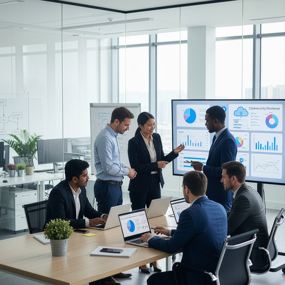 IT consultants helping a retail business scale operations across multiple locations.